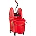 Rubbermaid Commercial FG757888 WaveBrake Down Press Combo High-Performance Mopping System, 35 qt Capacity, 20.1" Length x 15.7" Width x 36.5" Height, Red