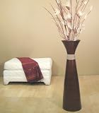 Shopping The Globe 36 Brown Fluted Bamboo Floor Vase