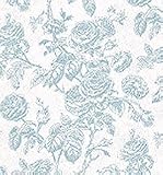 Dollhouse Miniature Light Blue Tiffany Wallpaper