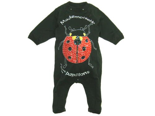 Mademoiselle papillon All in one Lady bug【ブラックsize:80】