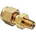 Parker A-Lok 1MSC1N-B Brass Compression Tube Fitting, Adapter, Tube OD x NPT Male