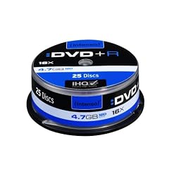 Intenso DVD+R Rohlinge 4.7GB 1x-16x 25er Spindel Cakebox kratzfest