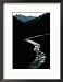 Glistening in the Light, the Obhingo River Flows Down Through the Mountain Vall Eys of Tajikistan Framed Art Poster Print by Barry Tessman, 17x21