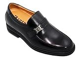 IMAGE OF TOTO - X5601 - 2.6 Inches Taller - Size 6.5 D US - Height Increasing Elevator Shoes (Black Slip On Dress Shoes)