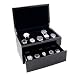 Piano Glossy Black Wood Watch Case Display Storage Box with Solid Top Holds 20+ Watches, Adjustable Soft Pillows and High Clearance for Large Watches Piano Glossy Black Wood Watch Case Display Storage Box with Solid Top Holds 20+ Watches, Adjustable Soft Pillows and High Clearance for Large Watches