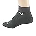 Swiftwick - Aspire ONE, Ankle Socks for Running and Cycling, Gray , Large
