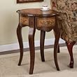 Masterpiece Oval Scalloped End Table By Powell Furniture