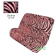 Universal-fit Animal Print Bench Seat Cover - Zebra Pink