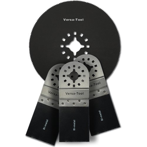 Versa-Tool MB3B1H Universal Oscillating Bi-Metal Blade Kit. 3 1-3/8, 1 3-Inch Round Bi-Metal Saw Blades