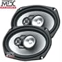 MTX Xt693 6 x 9 Inches 320 Watt 3-way Thunder Series Car Coaxial Speakers