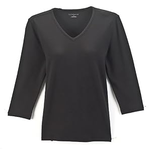 Misses Liz Wear 3 4 Sleeve Solid T-shirt