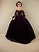 Stunning Gown in Purple with Velvet Skirt and Shimmery Bodice Made to Fit Barbie Doll