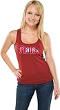 Philadelphia Phillies Women's Heather Red Tri-Blend Tank Top