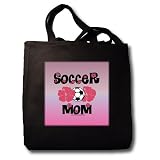 Deniska Designs Soccer - Soccer Mom Hibiscus on Pink - Tote Bags