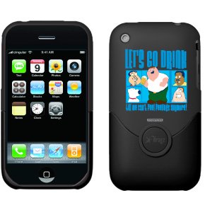 Let's Go Drink from Family Guy on iFrogz Luxe iPhone Case 3G 3GS (ThickBlack)