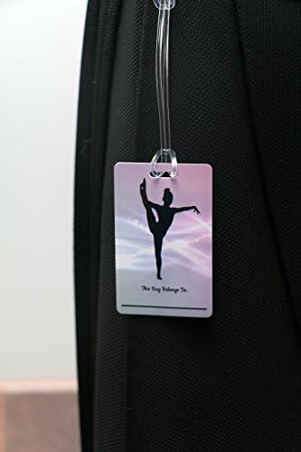 Gymnastics Novelty Luggage Bag Tag (2.125x3.125, Side Leg Extension)