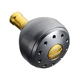 シマノ リール 夢屋 アルミラウンド型 パワーハンドルノブ グレー Mノブ TypeA用 26835