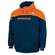 Denver Broncos NFL "Blitz" Hooded Fleece Pullover (Navy)