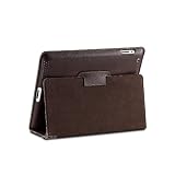 Acase 本革 スリムフィット レザーケース for new iPad / iPad 2 ブラウン （スタンド機能付）