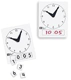 Overhead Clock Faces with Numeral Tiles