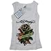 Ed Hardy Kids Tank Top Black Rose Dagger Girls - Weiss