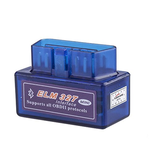 Autotool Tech ELM327 V2.1 OBD2 II Bluetooth Interface Auto Diagnostic Scanner Works on Android Torque/PC