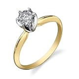 0.50 carat Diamond Solitaire ring in 14 Karat Gold
