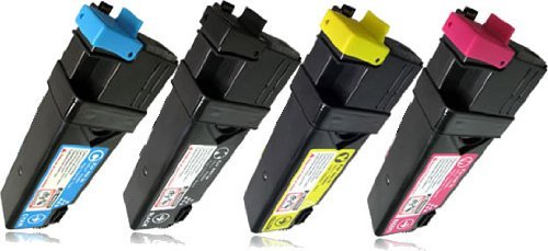 Toner Cartridges Set for Xerox 6125 6125N Yield 2,000 Pages