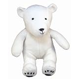 Endangered Species Polar Bear Plush Toy in White