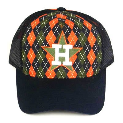 MLB HOUSTON ASTROS TRUCKER MESH VINTAGE HAT CAP BLUE