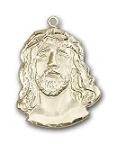 Gold Filled ECCE Homo Pendant with Gold Filled Lite Curb Chain 18 inch