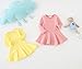 EGELEXY Baby Girls' Long Sleeve Cotton Ruffle Top Dress