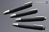 Lamy 2000 Fountain Pen - Black, Fine Nib L01F