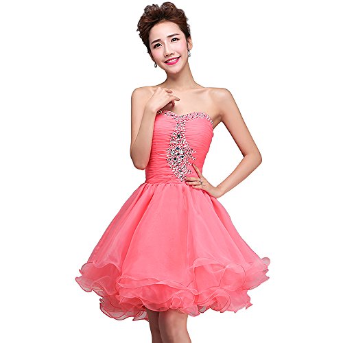 Fashion Plaza Princess Cocktail Party Dress Crystal Mini Short D0131