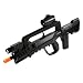 Soft Air Famas Tactical Rifle/Red Dot Scope/Silencer/Light, Black