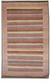 5'7 x 7'10 Double Knot Gabbeh Design Area Rug with Wool Pile - | Category 6x8 Rug | Handmade Gabbeh Rugs