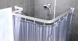 Bendi Track – Hand bendable shower curtain rail- CHROME – Full Kit with fittings