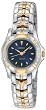Seiko #SXGN50 Women's Two Tone Blue Dial Watch
