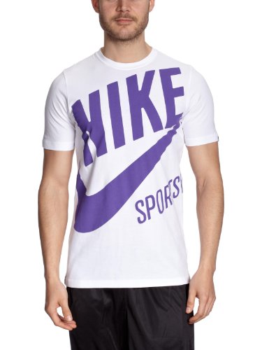 Nike Herren T-Shirt EMEA Oversized Sportswear, white/dark grey heather, M Preisvergleich
