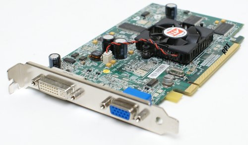 Genuine Dell ATI FireGL V3100 128MB VGA DVI PCI-E Video Graphic Card For Systems with Full Profile PCI-Express x16 Slot Part Number: P9222