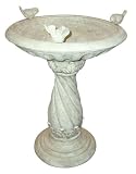 Alpine GEM114 Polyresin Bird Bath