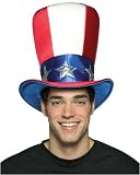 Patriotic Foam Uncle Sam Costume Top Hat