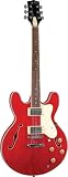 Jay Turser Jazz Guitars Jt-133-tr Semi Hollow-body Electric Guitar, Transparent Red