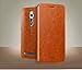 Asus Zenfone 2 Case - Demomm Ultra Thin Pu Flip Leather Case Slim Cover with Stand for Asus Zenfone 2 (5.5') Ze550ml / Ze551ml (5.5'-brown)