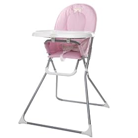 O'Baby Pink Compact Folding High Chair