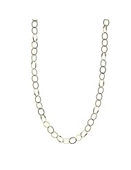 14KT Yellow Oval Links 7.2mm Necklaces Length = 34