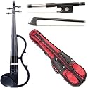 Yamaha SV-120 Silent Electric Black 4/4 Violin Outfit including a Glasser X-Series Carbon Graphite Black Bow & Yamaha Red Gig Bag