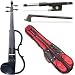 Yamaha SV-130 Silent Electric Black 4/4 Violin Outfit including a Glasser X-Series Carbon Graphite Black Bow & Yamaha Red Gig Bag