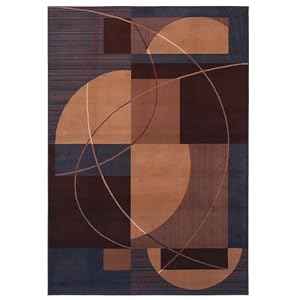 Shaw Rugs Inspired Design Mojo Brown Rectangle 5.50 x 7.80 Area Rug