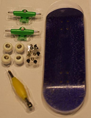Fingerboard Bearing Wheels Wide Trucks "LegitWood" Finger Skateboards : Extreme Shape Purple 32mm
